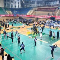 中共泸溪县委办公室直属机关委员会首届气排球比赛开幕