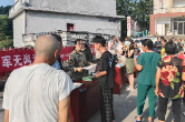 合水镇人民武装部暑期征兵宣传进村居