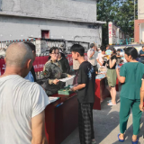 合水镇人民武装部暑期征兵宣传进村居