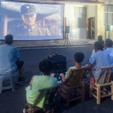 兴隆场镇开展红色电影公益放映活动