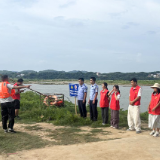 浦市镇开展防溺水应急演练活动