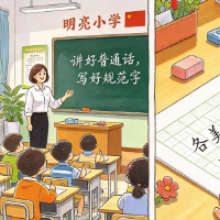 AI漫说《民族团结进步促进法》丨同心筑梦校园,青春共结同