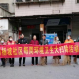白杨坡社区开展“文明健康 绿色环保”卫生大扫除活动