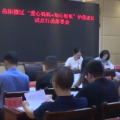 部署“爱心妈妈+知心姐姐”护蕾成长试点行动