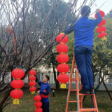 区消防救援大队张灯结彩迎新年