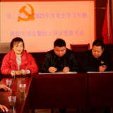 海棠社区第二党支部组织生活会