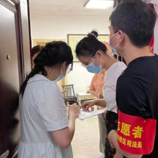 区司法局团支部组织青年志愿者积极参与全区疫情防控工作