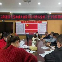岳阳楼区住建局学习宣传贯彻党的二十大精神