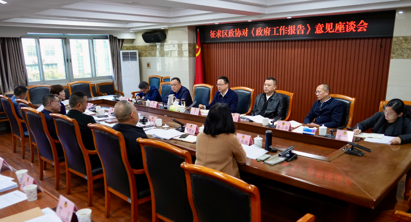 区政府召开专题座谈会征求对《政府工作报告》和“十五五”规划的意见建议