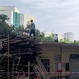 金鹗山街道：依法拆除违法建设 营造和谐宜居环境