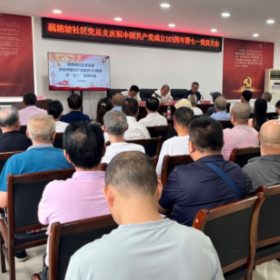 藕塘坡社区党总支庆祝中国共产党成立 103周年暨七一党员大会