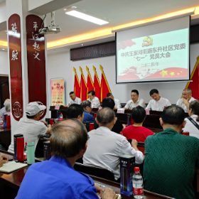 东升社区党委“七一”党员大会