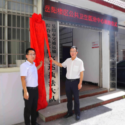 岳阳楼区公共卫生医治中心正式揭牌启用