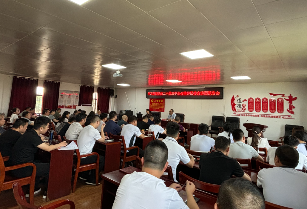 学习贯彻党的二十届三中全会精神区委宣讲团报告会在区退役军人事务局举行