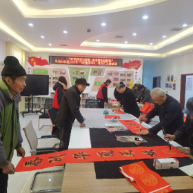 木里港管理处开展“迎新年·送春联”活动