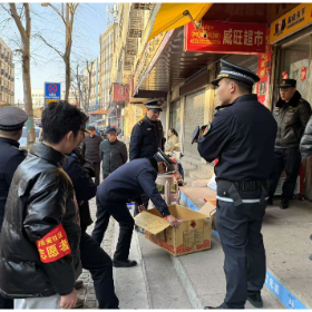 “携手共创岳阳蓝” 拒绝燃放烟花爆竹   ——观音阁社区开展禁炮专项整治及宣传行动