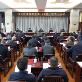 六届区委常委会第123次（扩大）会议召开