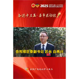 【奋进十五五·县市区访谈】岳阳楼区：挑大梁、作示范，以实干书写发展新答卷！