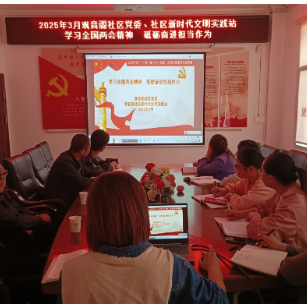 观音阁社区：学习全国两会精神  砥砺奋进担当作为