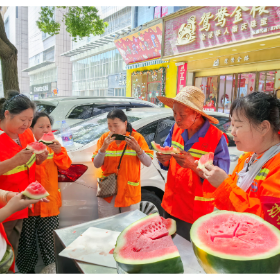 城西清扫保洁管理所：启动高温保障，守护环卫工人健康安全