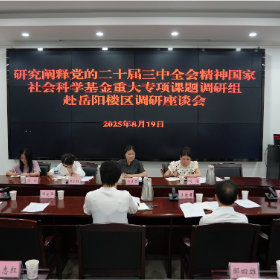 研究阐释党的二十届三中全会精神国家社科基金重大专项课题组到我区调研