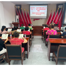 梅溪桥社区开展2025年集中学习《习近平著作选读》第一卷——“实干才能梦想成真”讲座