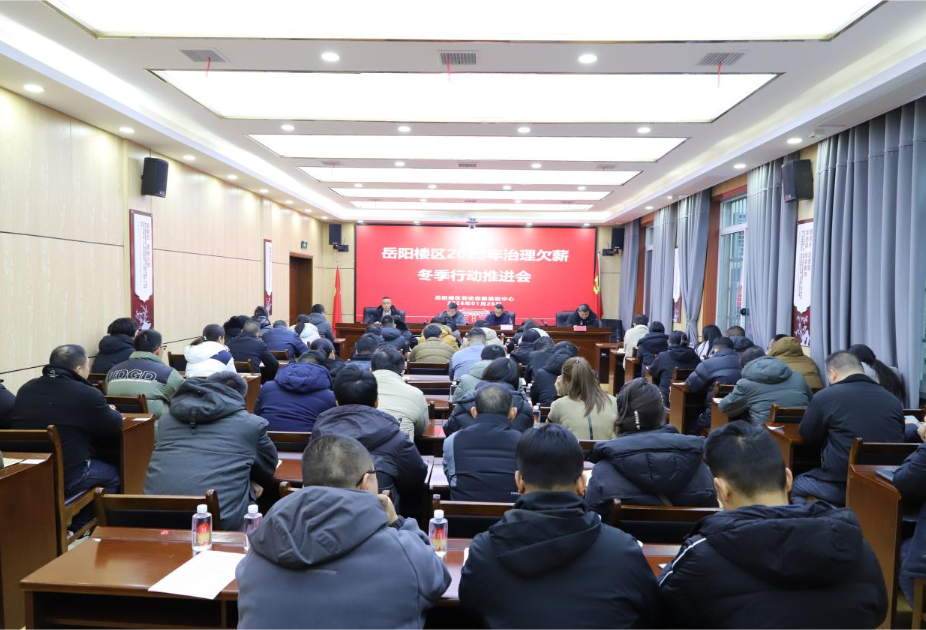 岳阳楼区：40个项目齐守护，确保农民工过好“安薪年”