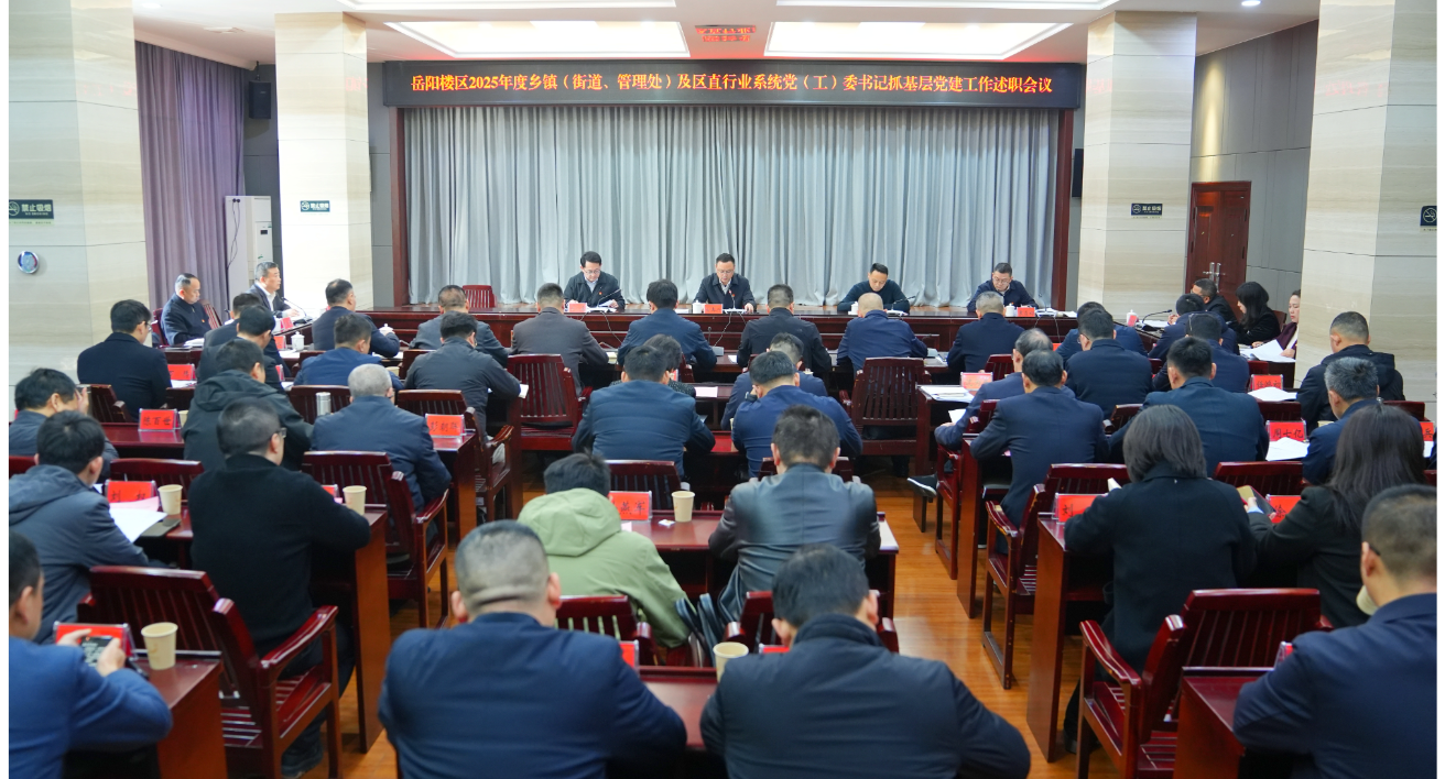 白再兴主持召开2025年度乡镇（街道、管理处）及区直行业系统党（工）委书记抓基层党建工作述职评议会议