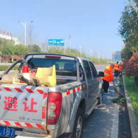 清除杂草靓道路 精细保洁优环境——区环卫中心开展杂草清除整治行动