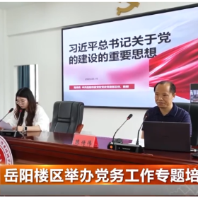 岳阳楼区举办党务工作专题培训班