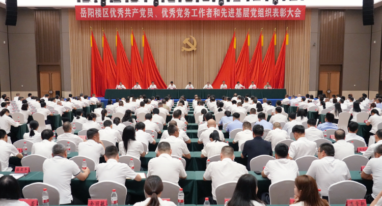 岳阳楼区“两优一先”表彰大会召开