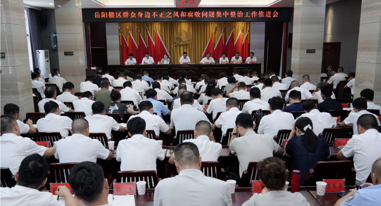 岳阳楼区群众身边不正之风和腐败问题集中整治工作推进会召开