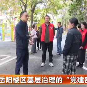 岳阳楼区基层治理的“党建密码”