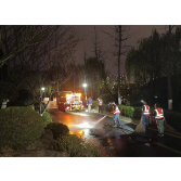 突发原水管爆裂 王家河公园应急动员