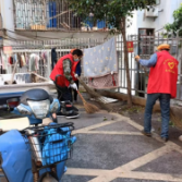 站前路街道开展“四季同行.雷锋家乡学雷锋”清洁家园志愿服务活动