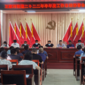 王家河街道召开上半年重点工作讲评会