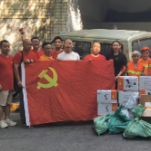 炎炎夏日送凉意 志愿慰问暖人心