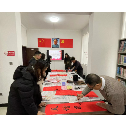 南岳社区开展绘春意迎新春·写春联送福至文化活动