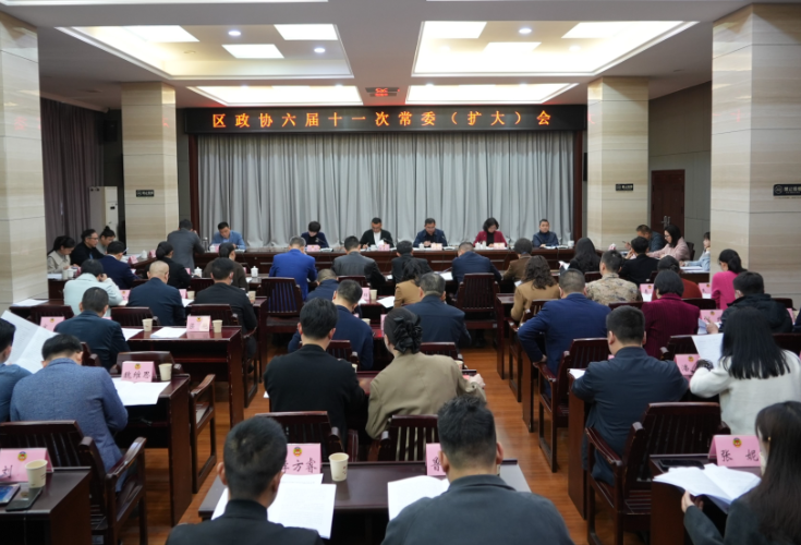 区政协第六届委员会常务委员会第十一次会议召开