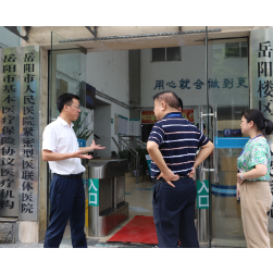 岳阳楼区卫生健康局督查医疗机构安全生产及防暴恐工作