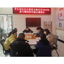 芋头田社区召开2024年度组织生活会部署会