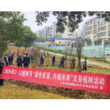 王家河公园多方联动植红梅 打造生态打卡点