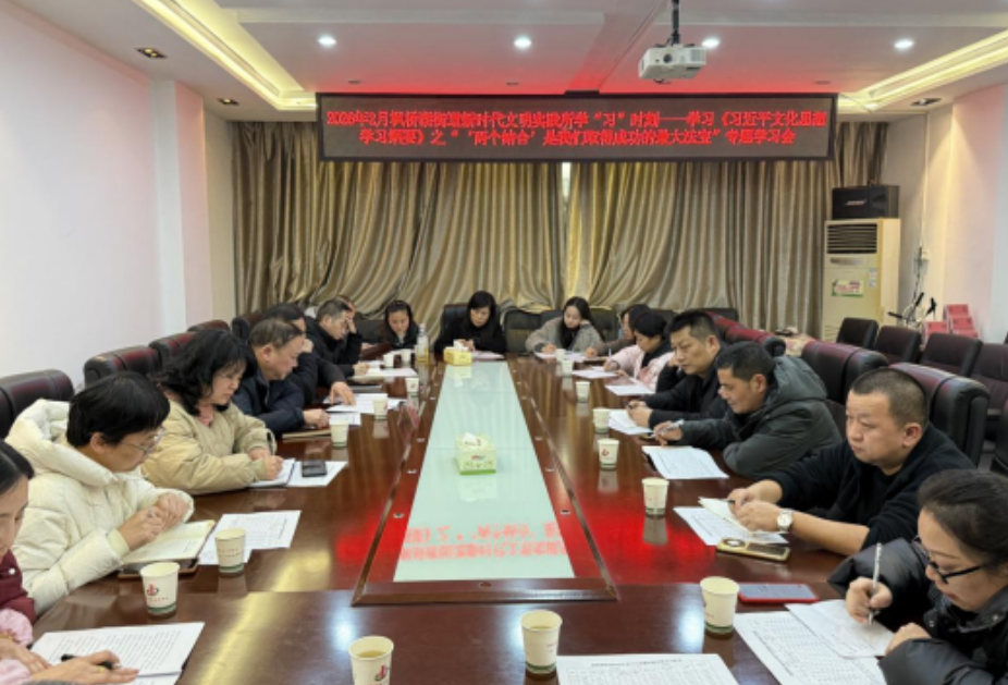 枫桥湖街道：深学细悟“两个结合” 筑牢思想根基