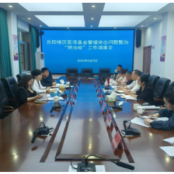 岳阳楼区召开医保基金管理突出问题整治“突击战”工作调度会