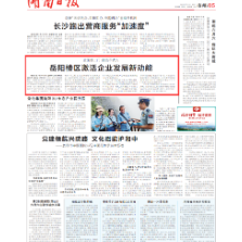 湖南日报头条|岳阳楼区激活企业发展新动能