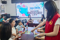 筑牢安全防护网 芋头田社区开展儿童防溺水宣传活动