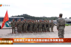 岳阳楼区开展民兵道路运输应急保障演练