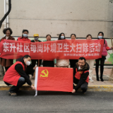 东升社区开展新年首次“清洁家园”行动