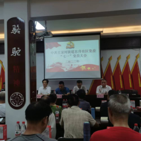 东升社区党委“七一”党员大会