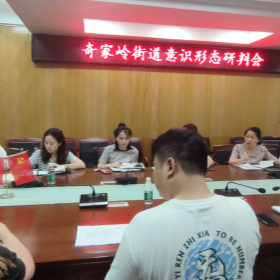 奇家岭街道召开上半年意识形态工作分析研判会